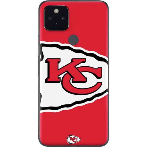NFL Kansas City Chiefs Large Logo Google Pixel 5a Skin